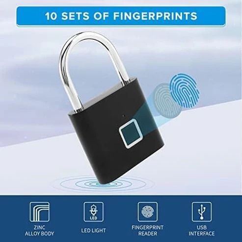 Fingerprint lock with USB interface