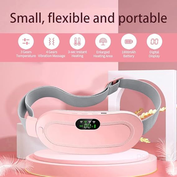 digital display on a pink background, featuring text 'Small, flexible and portable'.