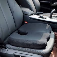 Car seat with a gray cushion designed for comfort